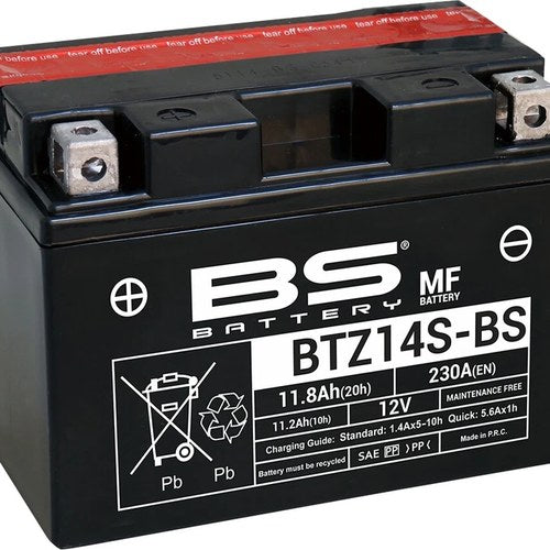 BS Battery Maintenance Free Battery BTZ14S-BS #300698