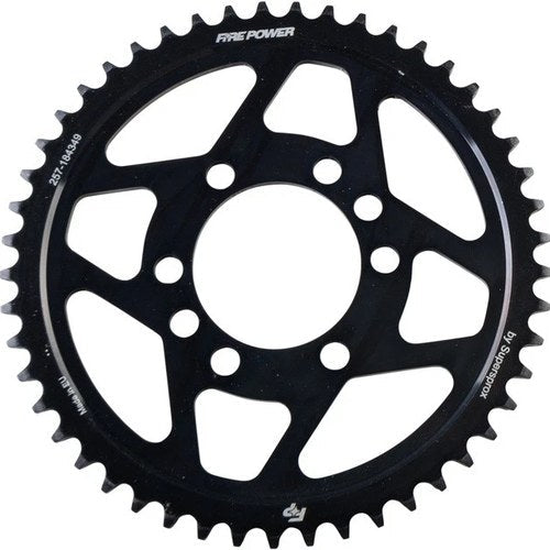 Fire Power 428 Steel Rear Sprocket 49T Black #FPS-1843-49-BLK for Yamaha TTR125