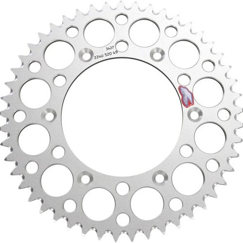 Renthal Sprocket Rear 49T 520 Ultralight Aluminum Silver #224U-520-49GPSI