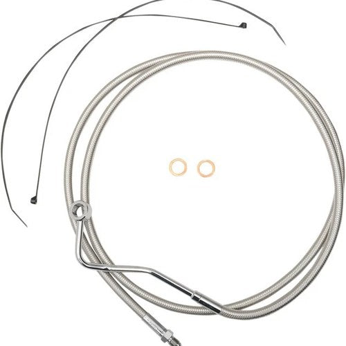 Magnum Polished Stainless Designer ABS Mid-line Brake Line #AS57015