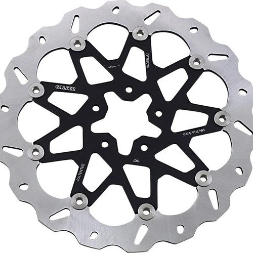 Galfer Std Floating Wave Front Left Brake Rotor w/Aluminum Carrier #DF787CWI