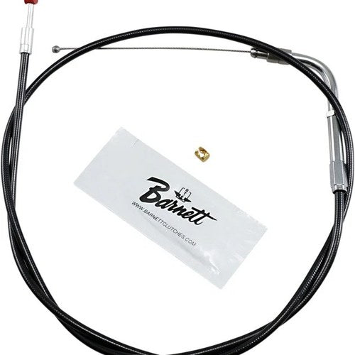 Barnett Pull Throttle Cable +6 Black #114585 Harley Davidson