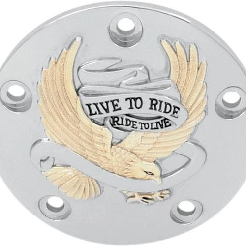 DS Live to Ride Points Cover Gold Harley Davidson 142382