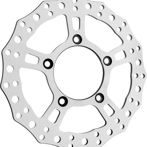 Arlen Ness Jagged Brake Rotor Rear 11-13/16" Silver Harley Davidson V-Rod