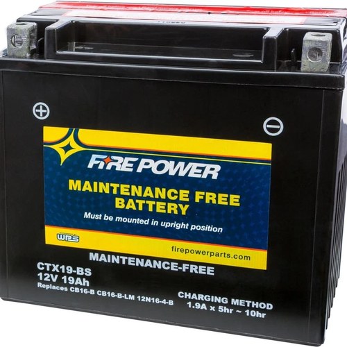 Wps Fire Power CTX19-BS Maintenance Free Battery