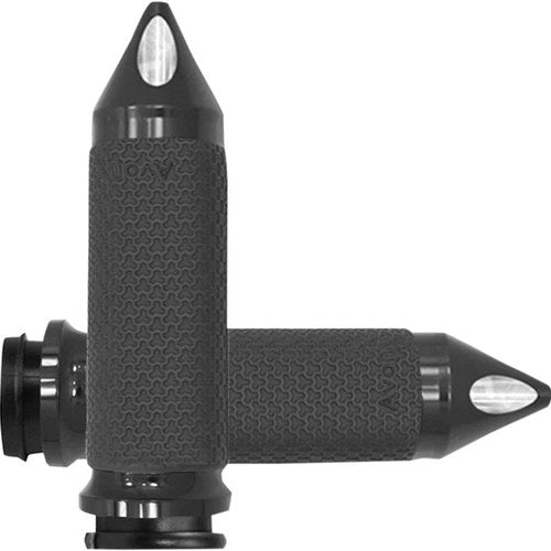 Avon Spike Memory Foam Grips for Throttle By Wire Large Black #MF-63B-AN-FL-SP
