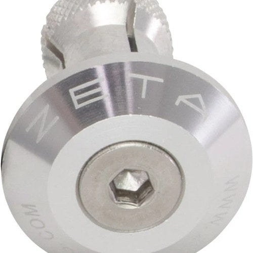 Zeta Bar End Plugs Silver 35mm