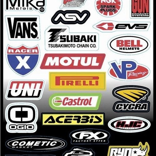 Factory Effex Sponsor Sticker Kit Style C Style