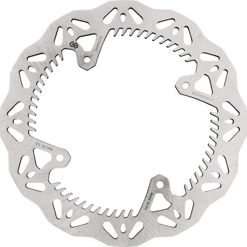 GBrakes Solid Wave Brake Rotor 220mm Rear Silver #GBD9025X for Honda