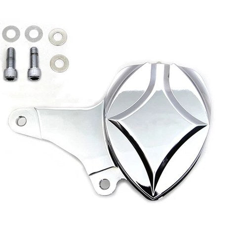 Chrome Billet Front 2 Piston Caliper with Bracket for Harley-Davidson