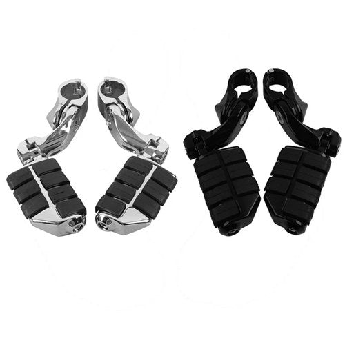 1 1/4" 32mm Short Angled Adjustable Highway Foot Pegs / Mount Kit Fit For Harley