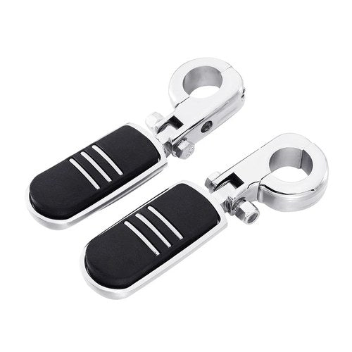 Pegstreamliner Highway Foot Pegs Fit For Harley 1 1/4" 1.25" Engine Guard Bar