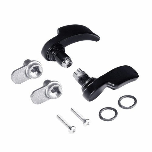 Black Saddlebag Lid Lifters Fit For Harley Touring Street Glide Road King 14-25
