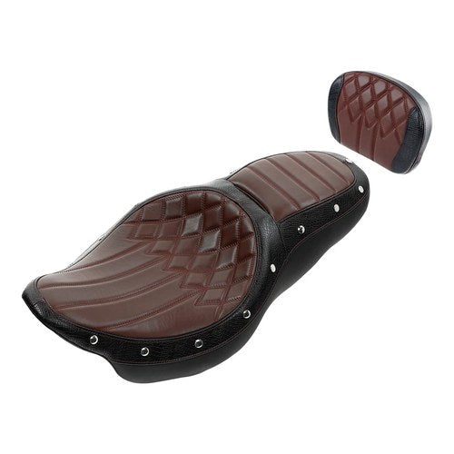 Driver Passenger Seat & Pad Fit For Harley Touring Road King Street Glide 09-23
