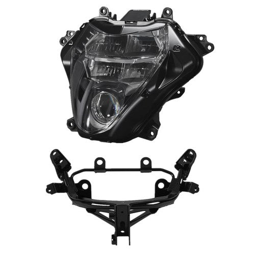 LED Front Headlight w/ Upper Stay Bracket Fit For Suzuki Hayabusa GSX1300R 22-25