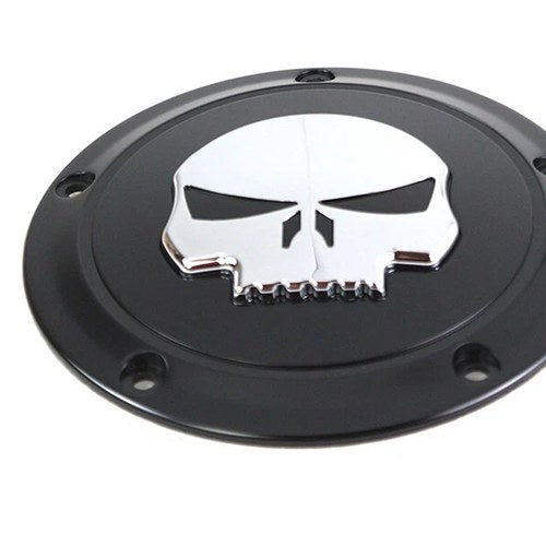 V-Twin 78285B Black For 5 Hole Skull Derby Cover
