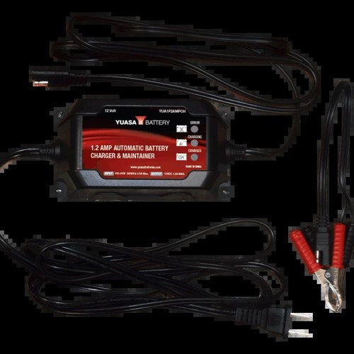 Yuasa For YUA1P2AMPCH 1.2 Amp Charger & Maintainer - 12V Battery