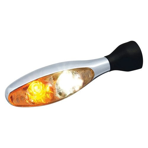 Kuryakyn 2530 Micro 1000 PL Series Chrome Front Indicator Light