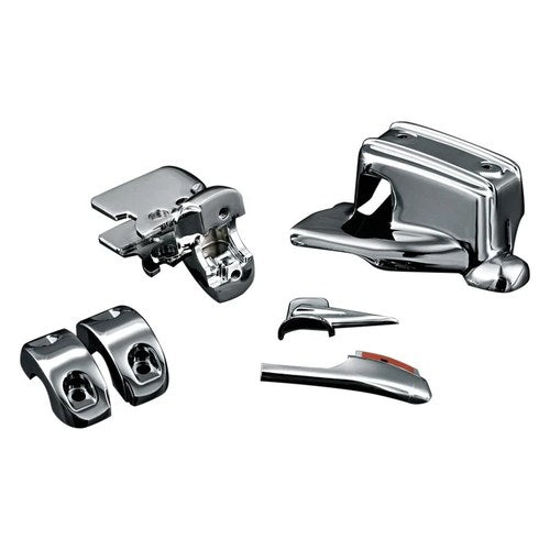 For Harley-Davidson Road King 08-13 Chrome Brake & Clutch Control Dress-Up Kit