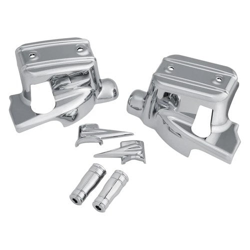 For Harley-Davidson Road King 14-16 Chrome Brake & Clutch Control Dress-Up Kit