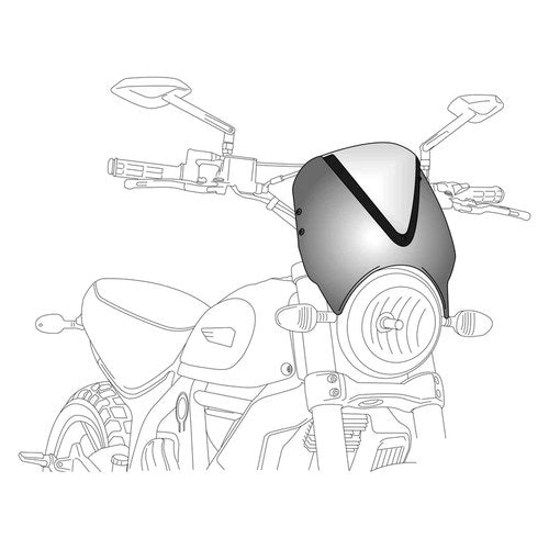 Puig 1517W Retrovision Spares Vintage Windshield