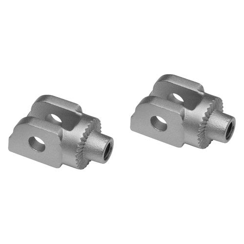For BMW R Nine T 2014-2017 Kuryakyn Silver Splined Foot Peg Adapters