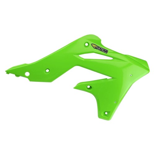 For Kawasaki KX250F 2013-2016 Cycra 1CYC-1865-72 Powerflow Green Radiator Shroud