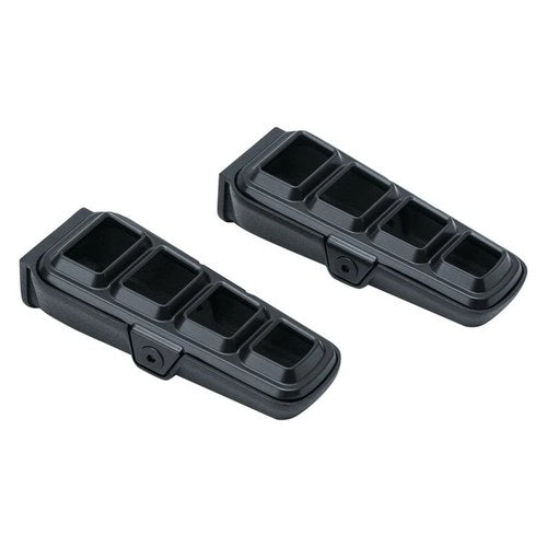 For Harley-Davidson Road King 94-19 Dillinger Driver's Foot Pegs Satin Black