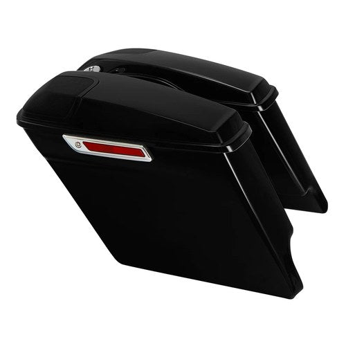 Stretched Extended Saddle bags Speaker Cutout Fit For Electra Glide Ultra 14-24