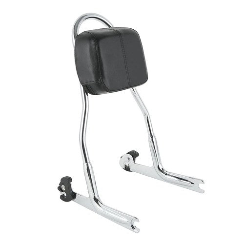 Chrome Backrest Sissy Bar Fit For Harley Deluxe Flstn Fatboy Flstf Standard Fxst