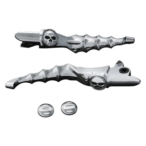 For Harley-Davidson Street Glide 2014-2016 Kuryakyn 1721 Zombie Chrome Levers