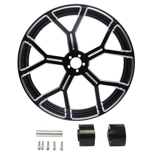 21'' Front Wheel Rim Dual Disc Hub Fit For Harley Touring Road King Glide 97-21