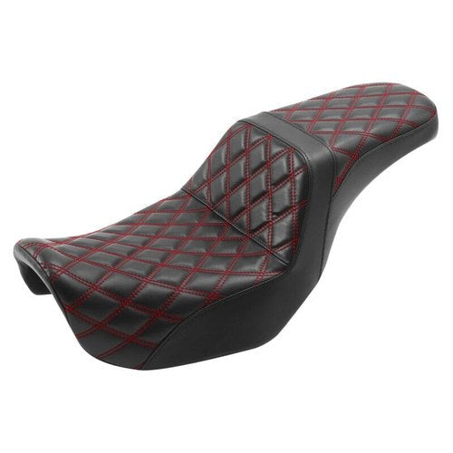 Two-Up Driver Rider Passenger Seat Fit For Harley Dyna Low Rider Fat Bob 06-17