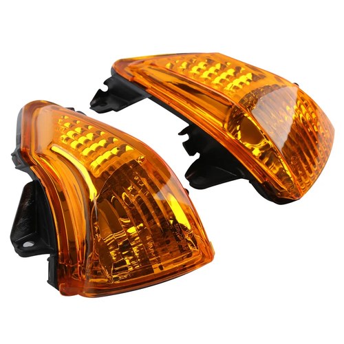 Front Turn Signals Light Amber Lens Fit For Kawasaki ER6N ER6F ER6R 2009-2011