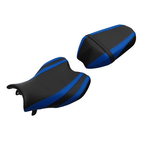 Black+Blue Driver & Passenger Seat Fit For Suzuki GSXR1000 GSX-R 1000 2009-2016