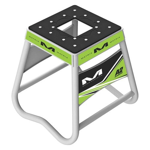 Matrix Concepts A2-105 Aluminum White/Green Stand