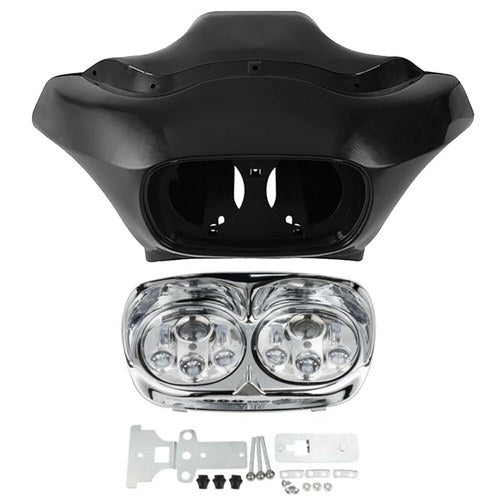 Inner Outer Fairings & 5.75'' Dual Headlight Fit For Harley 1998-2013 Road Glide