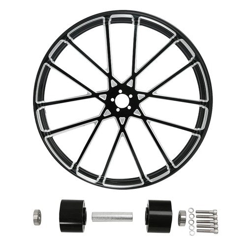 32x3.5" Front Wheel Rim Hub Dual Disc Fit For Harley Touring Street Glide 97-21