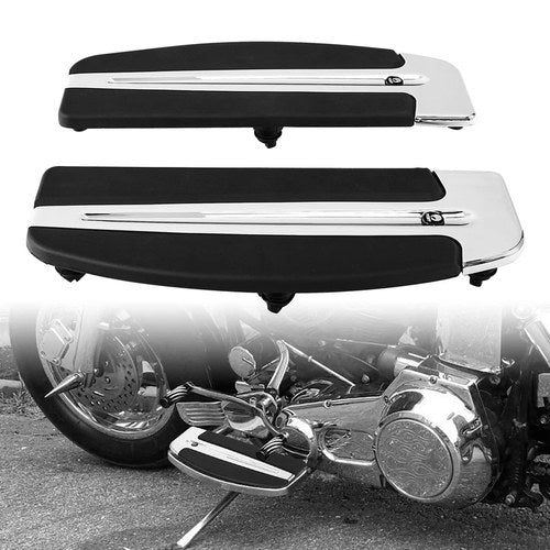Driver Rider Footboards Inserts Fit For Harley Touring Road Street Glide Dyna