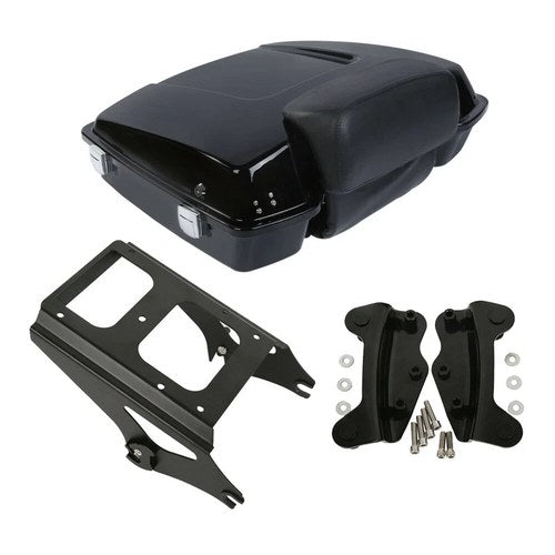 5.5'' Razor Trunk Backrest Mount Rack Docking Fit For Harley Touring 2009-2013