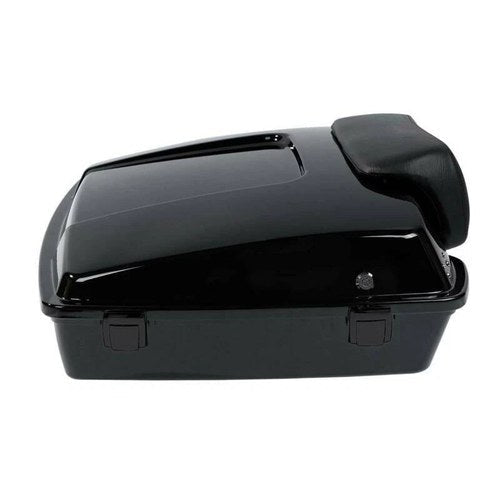 Black Razor Trunk Backrest Fit For Harley Touring Road Street Glide 1997-2013