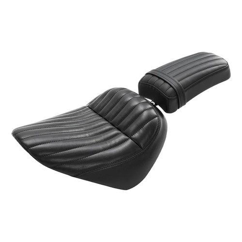 Black Driver Passenger Seat Fit For Harley Softail Street Bob Fxbb Fxst 2018-up