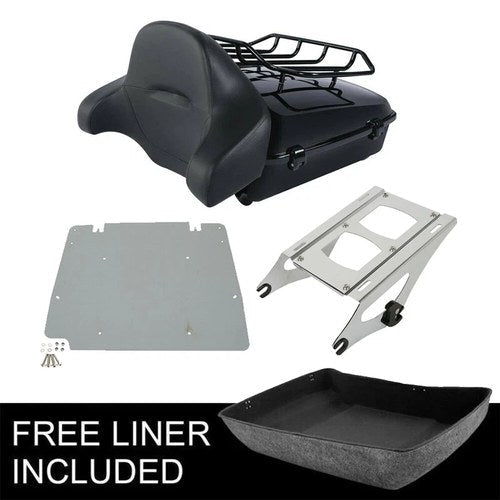 Chopped Trunk 2-Up Mount Rack Fit For Harley 2014-2026 Electra Road Street Glide