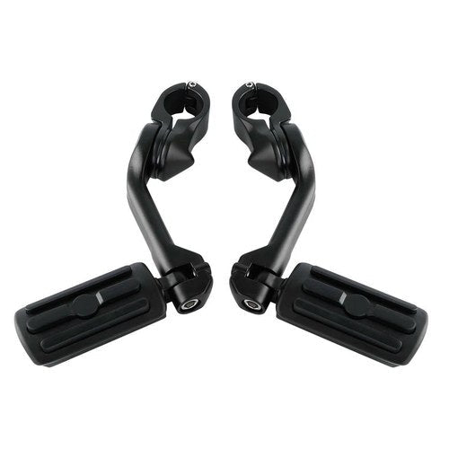 1-1/4" Long Angled Highway Engine Guard Foot Peg Fit For Harley Honda Yamaha