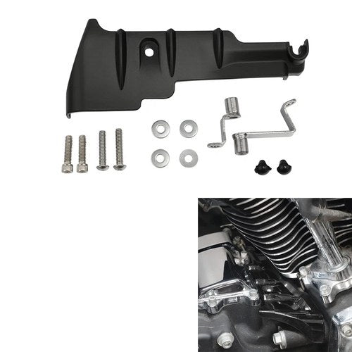 Black Cylinder Base Covers Fit For 2007-2016 Harley Road Electra Street Glide