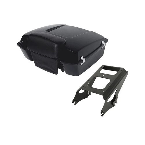 Chopped Trunk Pad Mounting Rack Fit For Harley Touring Road Street Glide 09-13