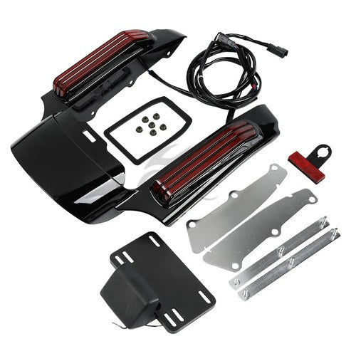 Rear Fender Fascia LED Light Fit For Touring Road King Street Glide Flhx 14-23