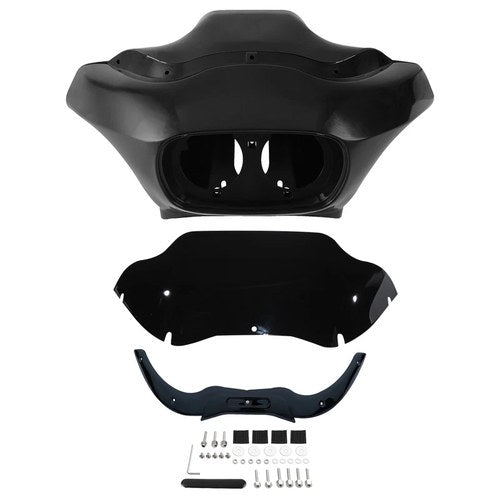 Unpainted Front Fairing Windshield Trim Fit For Harley Road Glide Fltrx 04-13