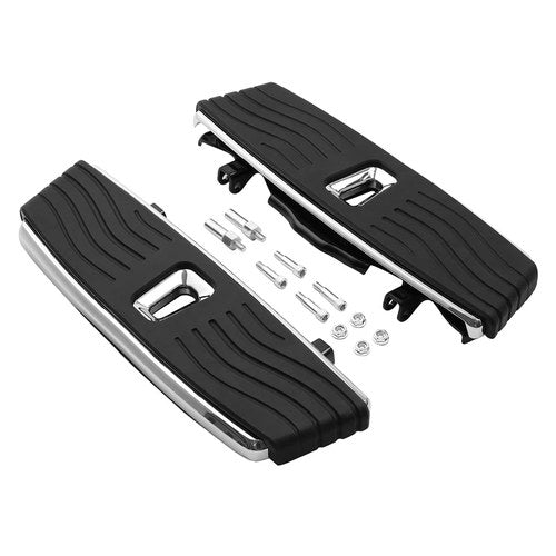 Black Driver Floorboard Pegs Fit For Harley Touring Road Glide King Softail FL