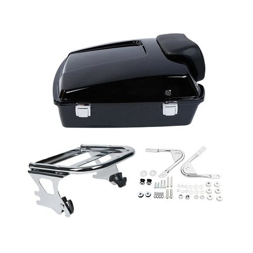 5.5'' Razor Trunk 2-Up Mount Rack Fit For Harley Touring Road Street Glide 97-08